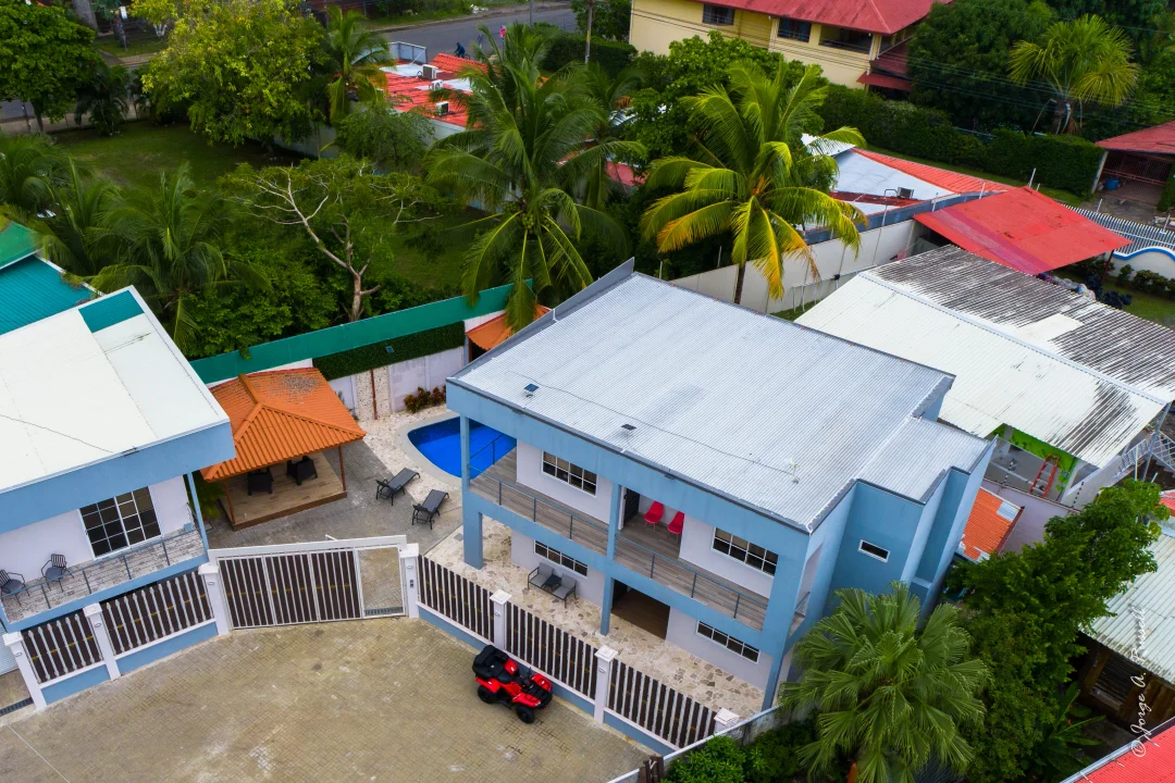 Aerial view of the Corals Residences buildings