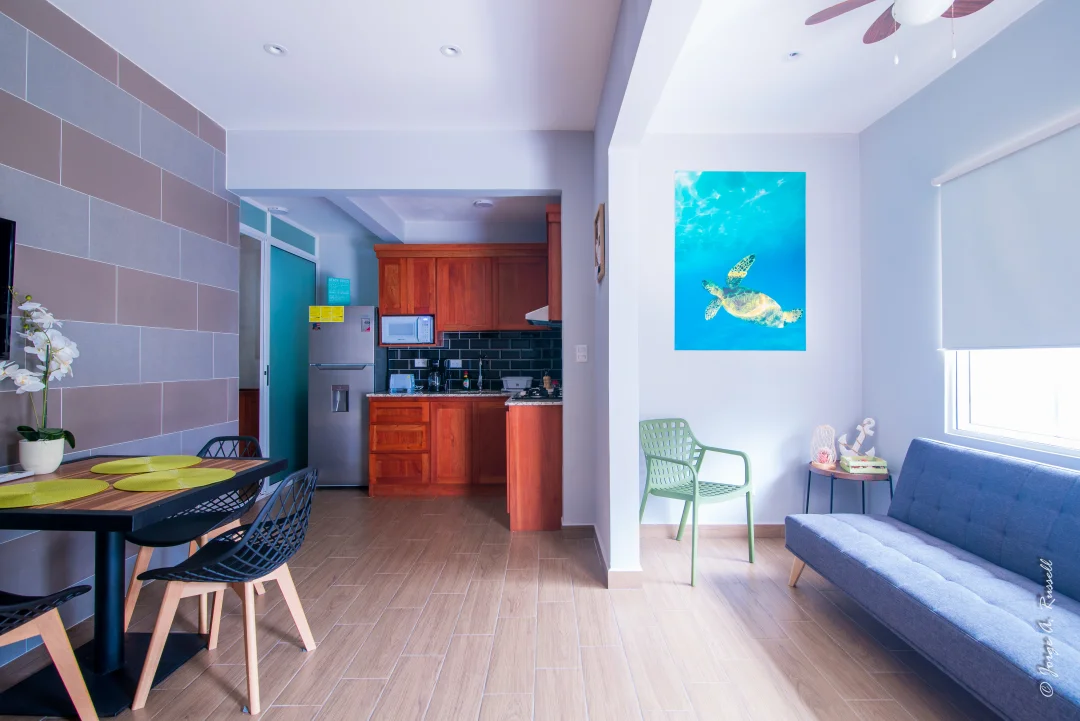 Corals Arena · living and dining area beside the kitchen